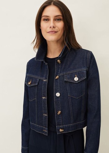 Phase Eight Caitlin Denim Jackets Blue USA | 7821953-QI